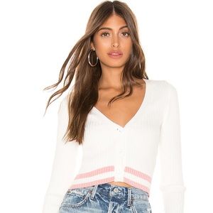 Superdown Nichole Cropped Sweater Medium